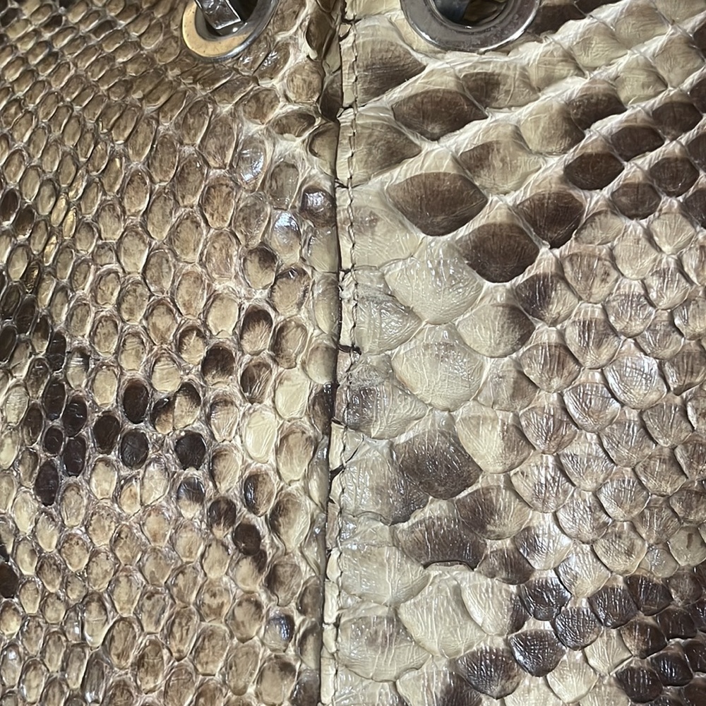 Menotti Real Python Snakeskin Handbag - Picture 5 of 8